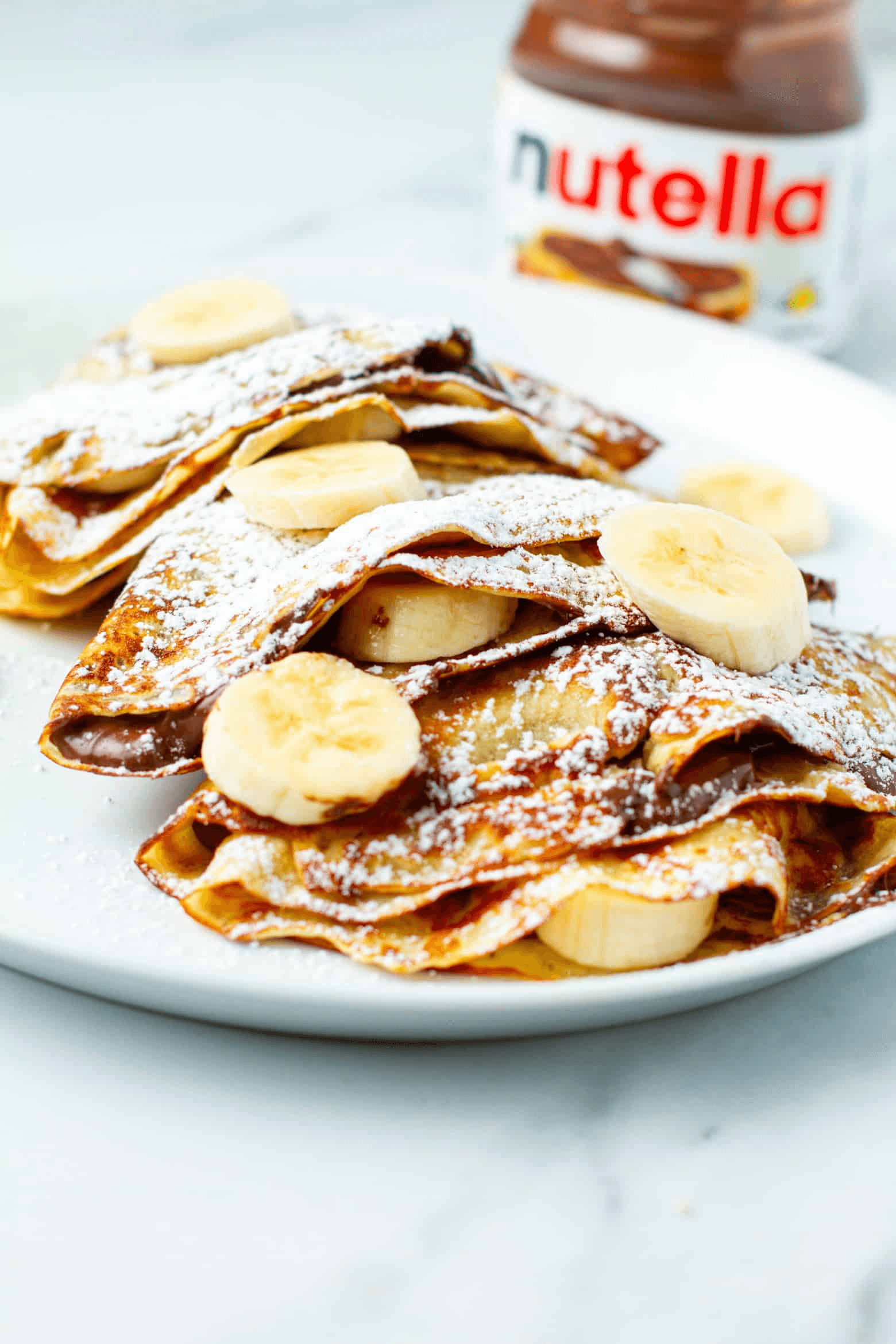 Crêpe au chocolat et aux noisettes